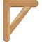 Ekena Millwork Traditional Craftsman Rough Sawn Bracket w/ Offset Brace, Western Red Cedar, 6"W x 22"D x 26"H BKT0604X22X26TRA04RWR - alternate 4
